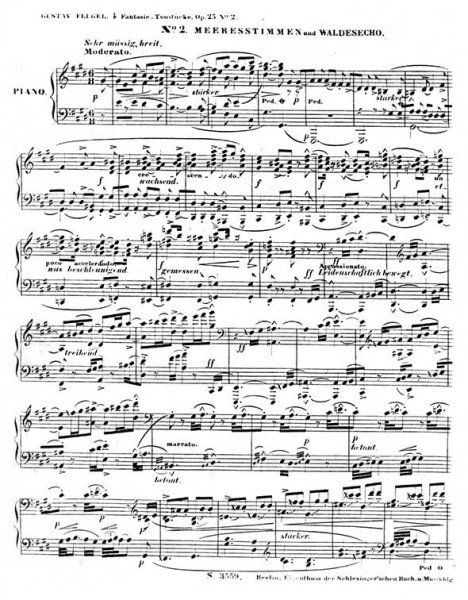 Gustav Flugel piano sheet music