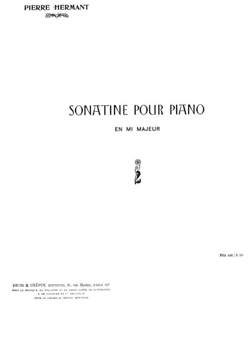 Hermant, Pierre - Pianorarescores